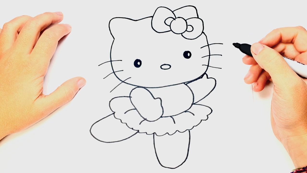 aprende a dibujar a hello kitty facilmente